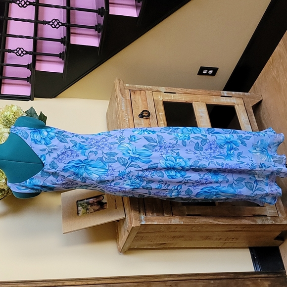 Vintage Positive Attitude Floral Dress - SZ 12 - Picture 5 of 9